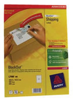 Avery Dennison Avery laser label, pack of 100, L7168-100 | Buy Online | Avery Dennison&trade; | Fisher Scientific