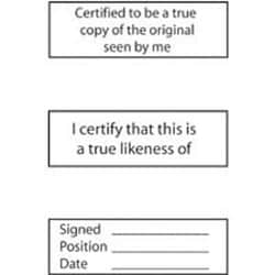 X-Stamper Xstamper three-in-one identity verification stamp, black | Buy Online | X-Stamper&trade; | Fisher Scientific