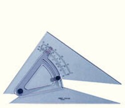 Yes 2 Solutions Adjustable set square with bevel and graduated arch | Buy Online | Yes 2 Solutions&trade; | Fisher Scientific