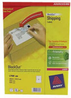 Avery Dennison Avery laser label, pack of 250, L7168-250, Quantity: Pack
