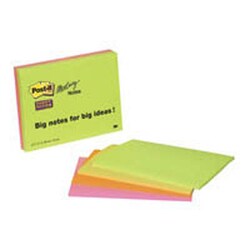 Post-it Post-it Super Sticky meeting notes, neon colours, 200mm, pack of four | Buy Online | Post-it&trade; | Fisher Scientific