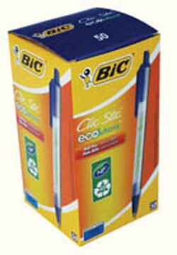 Bic Ballpoint pen, Bic Ecolutions Clic stick, blue | Buy Online | Bic&trade; | Fisher Scientific