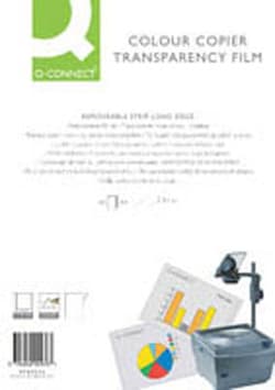 QConnect Q-Connect laser copier transparent film, colour, pack of 50 | Buy Online | QConnect&trade; | Fisher Scientific