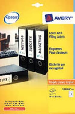 Avery Dennison Avery Eurofolio file label, 25 sheet, Quantity: Pack of