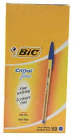 Bic Ballpoint pen, fine, Bic Cristal, blue | Buy Online | Bic&trade; | Fisher Scientific