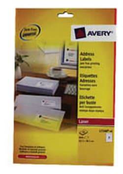 Avery Dennison Avery laser label, white, pack of 40, L7160-40 | Buy Online | Avery Dennison&trade; | Fisher Scientific