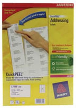 Avery Dennison Avery add label white, pack of 250, L7160-250, Quantity: