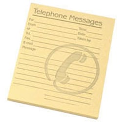 Challenge Challenge telephone message pad, yellow | Buy Online | Challenge&trade; | Fisher Scientific