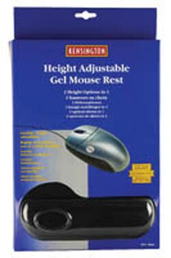Kensington Kensington height-adjustable gel mouse rest, black Black | Buy Online | Kensington&trade; | Fisher Scientific