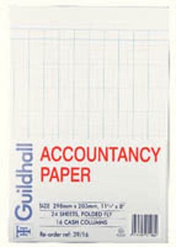 Guildhall Accountancy paper, 16 column, Guildhall | Buy Online | Guildhall&trade; | Fisher Scientific