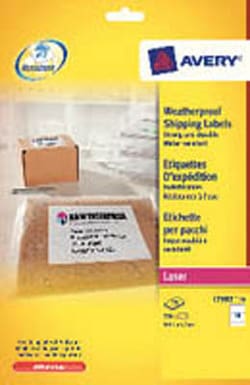 Avery Dennison Avery weatherproof shipping label, 99.1mm x 57mm, Quantity: