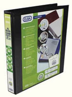 Elba Presentation ring binder, A4, 2D, black, Elba Panorama Black | Buy Online | Elba&trade; | Fisher Scientific