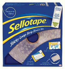 Yes 2 Solutions&trade;&nbsp;Sellotape sticky loop, 25mm x 12m