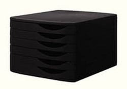 Yes 2 Solutions Jalema desktop six drawer set, black | Buy Online | Yes 2 Solutions&trade; | Fisher Scientific