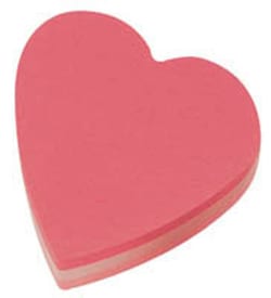 Post-it Post-it notes, die-cut cube heart, pink, pack of 12 | Buy Online | Post-it&trade; | Fisher Scientific