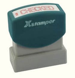 X-Stamper Xstamper 'Checked' stamp, red | Buy Online | X-Stamper&trade; | Fisher Scientific