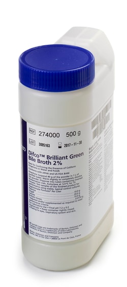 Hach Company Brilliant Green Bile, Dehydrated, 500 g, Quantity: Each of