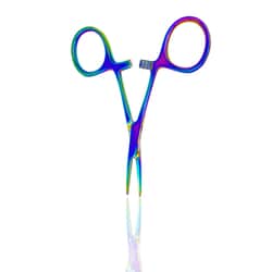 Surgical Design&trade;&nbsp;Hartman Mosquito Hemostatic Forceps With Multicolor Titanium Coating