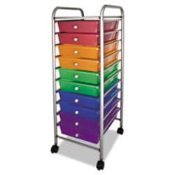 Enterprise Technology Solutions&nbsp;ADVANTUS Portable Drawer Organizer, Metal, 1 Shelf, 10 Drawers, 13