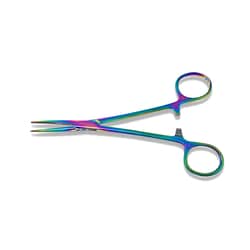 Surgical Design&trade;&nbsp;Kelly Hemostatic Forceps With Multicolor Titanium Coating