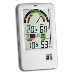 TFA Dostmann Wireless Thermo-Hygrometer with Ventilation Recommendation BEL-AIR 1 to 99% | Buy Online | TFA Dostmann | Fisher Scientific