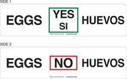 Brady Bilingual Grocery In Stock Sign (English/Spanish) EGGS YES / NO; HUEVOS SI / NO | Buy Online | Brady&trade; | Fisher Scientific