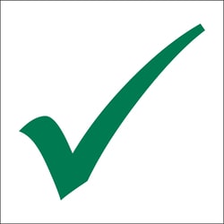 Brady&trade;&nbsp;Social Distancing Seat Marker, Check Mark