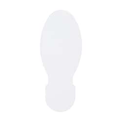 Brady ToughStripe Max Footprints White | Buy Online | Brady&trade; | Fisher Scientific