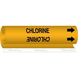 Brady&trade;&nbsp;Chlorine High Performance Pipe Marker, 0.375 to 0.5 in.