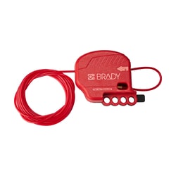 Brady&trade;&nbsp;Mini All Purpose Cable Lockout PVC Coated Steel 8ft 1 Ea.