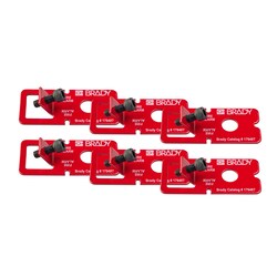 Brady&trade;&nbsp;Fire Alarm Breaker Lockout Steel 6 Pk.