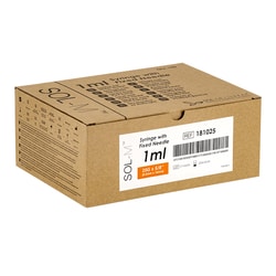 Sol-M&trade;&nbsp;Standard Syringe with Fixed Hypodermic Needle