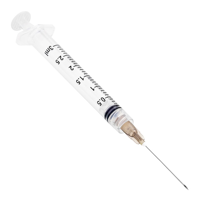 SolM Standard Syringe with Fixed Hypodermic Needle Needle Gauge 22 G