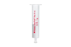 Waters Corp Certified Sep-Pak tC18 6 cc Vac Cartridge, 1 g Sorbent per Cartridge, 37 - 55 µm, 30/pk