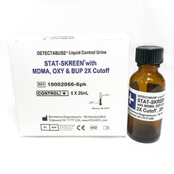 BIOCHEMICAL DIAGNOSTICS INC Stat-Skreen W/Mdma, Oxy & Bup, Positive 6X20Ml,