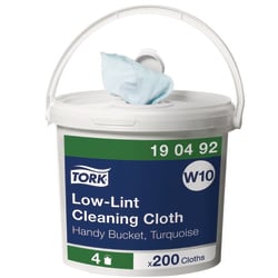 Tork Low-Lint Cleaning Cloth Handy Bucket W10 Blue | Buy Online | Tork | Fisher Scientific