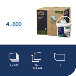 Tork Low-Lint Cleaning Cloth Handy Bucket W10 Blue | Buy Online | Tork | Fisher Scientific