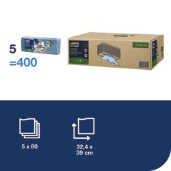 Tork Low-Lint Cleaning Cloth W4 Blå | Buy Online | Tork | Fisher Scientific