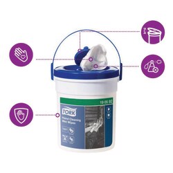 Tork Hand Cleaning Wet Wipe Bucket W14 White | Buy Online | Tork | Fisher Scientific