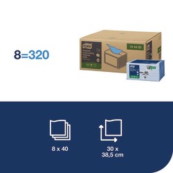 Tork Long-Lasting Multipurpose Cleaning Cloth W8 Blue | Buy Online | Tork | Fisher Scientific