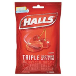 Enterprise Technology Solutions&nbsp;Triple Action Cough Drops, Cherry, 30/Bag, 12 Bags/Box