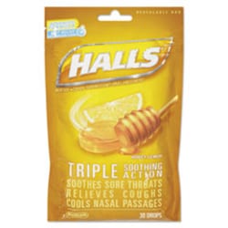 Enterprise Technology Solutions Triple Action Cough Drops, Honey-Lemon,
