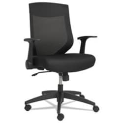 Enterprise Technology Solutions Alera EB-K Series Synchro Mid-Back Flip-Arm Mesh Chair, Supports Up to 275 lb, 18.5