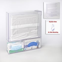 Poltex&nbsp;PPE Station - Gown, Mask, Glove - Wall Mount