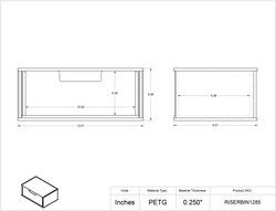 Poltex Benchtop Simple Riser Shelf w/Drawer - Bump 8 x 12 x 5 in. | Buy Online | Poltex | Fisher Scientific