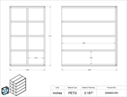 Poltex Small Microtube Rack Holder - 8 Position 9 x 5.9 x 9.75 in. | Buy Online | Poltex | Fisher Scientific