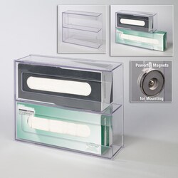 Poltex&nbsp;Lg Kimwipe Holder - Double