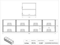 Poltex Gown Room System Drawer Unit - 5 in. Tall, 4 x 2 Drawers 12.3 x 47.5 x 11.3 in. | Buy Online | Poltex | Fisher Scientific