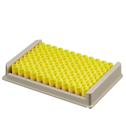 Thermo Scientific Yellow ScrewTop Tube Cap Tray, Case of 480
