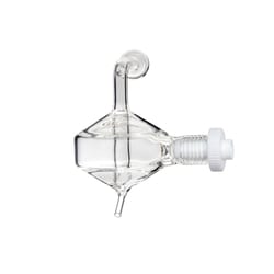 Glass Expansion&nbsp;Twister Spray Chamber with Helix CT and Screw Mount, 50 mL cyclonic, borosilicate glass